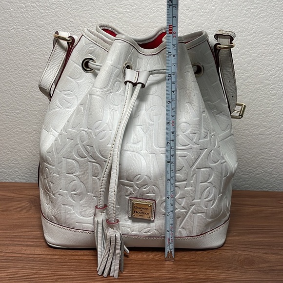 Dooney & Bourke DB Retro White Drawstring Bag - Picture 13 of 16